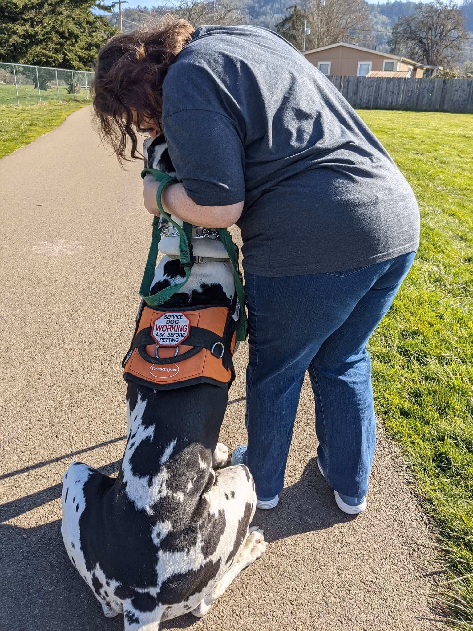 Frankly Dog Training service dog client.