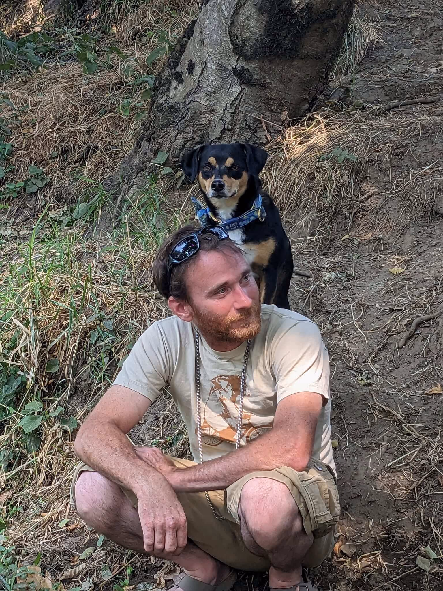 Frankly Dog Training client in scenic location.
